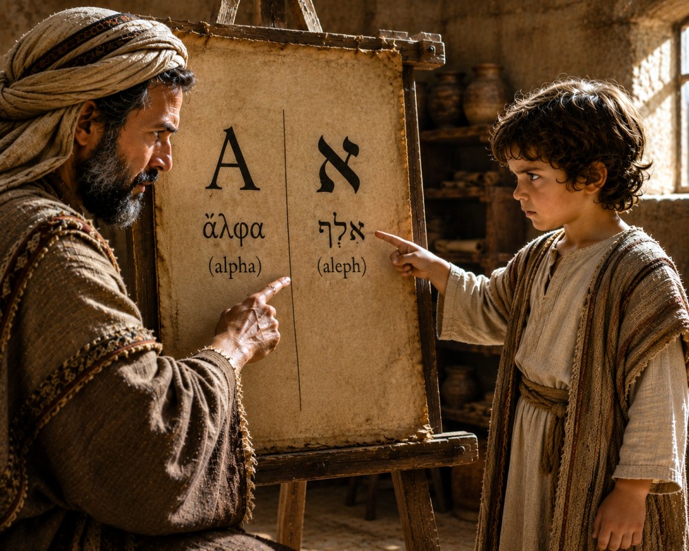 The Childhood of Jesus - Jesus Learning Letters