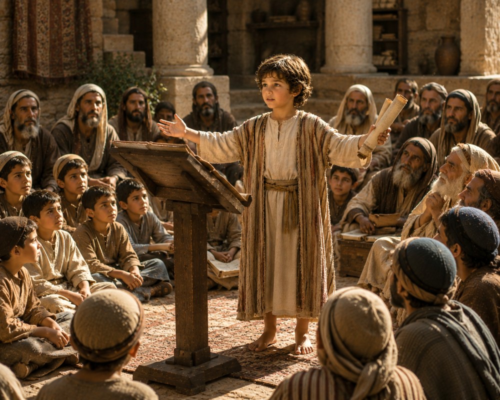 The Childhood of Jesus - Jesus Preaching In the School